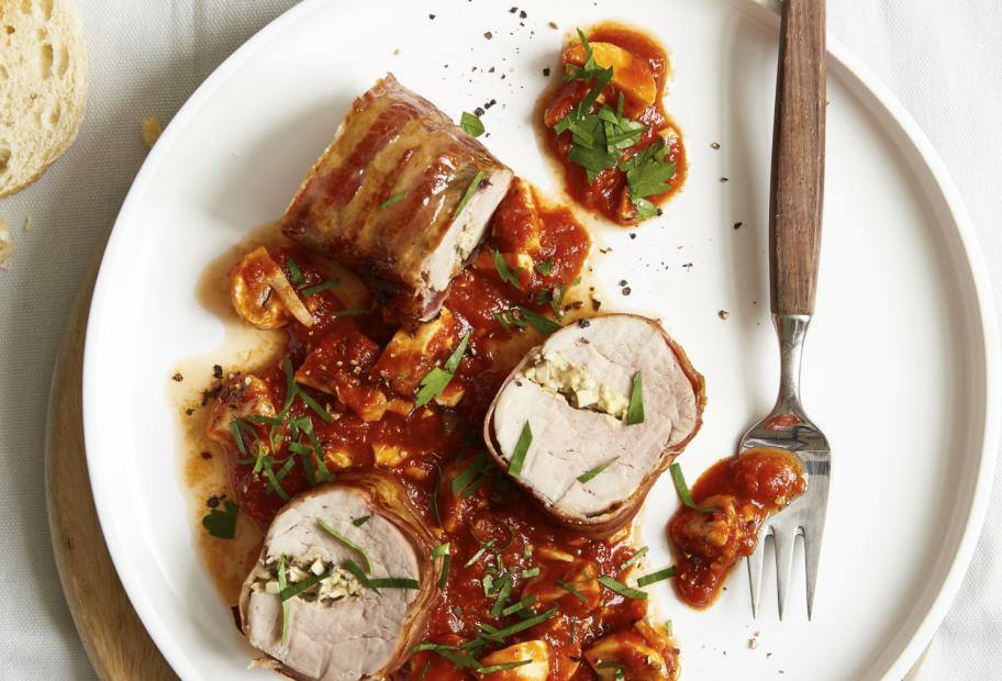 Gefülltes Schweinefilet mit Pancetta