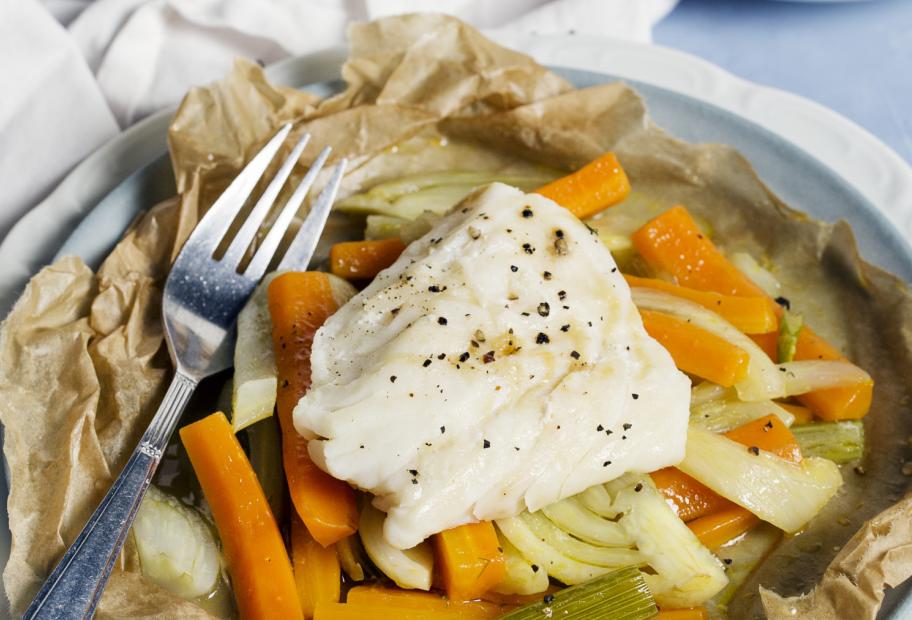 Kabeljau mit Fenchel-Möhren-Gemüse