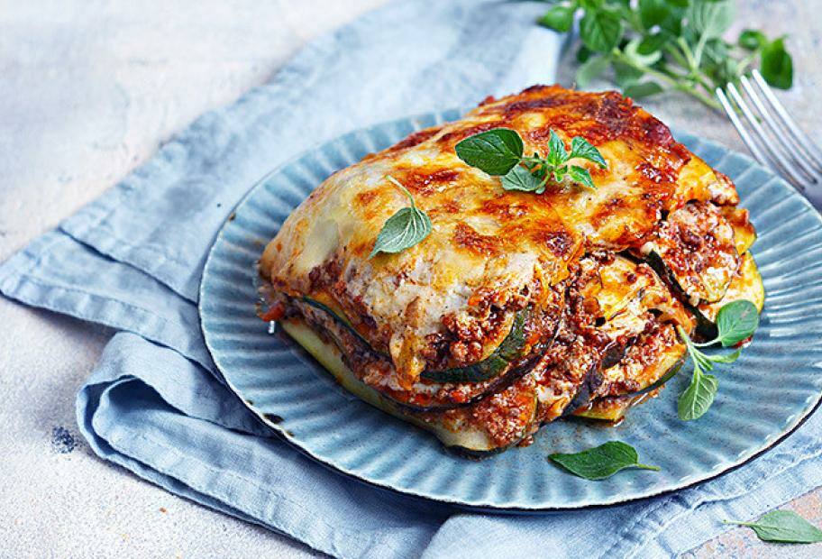 Lasagne mit Aubergine und Zucchini