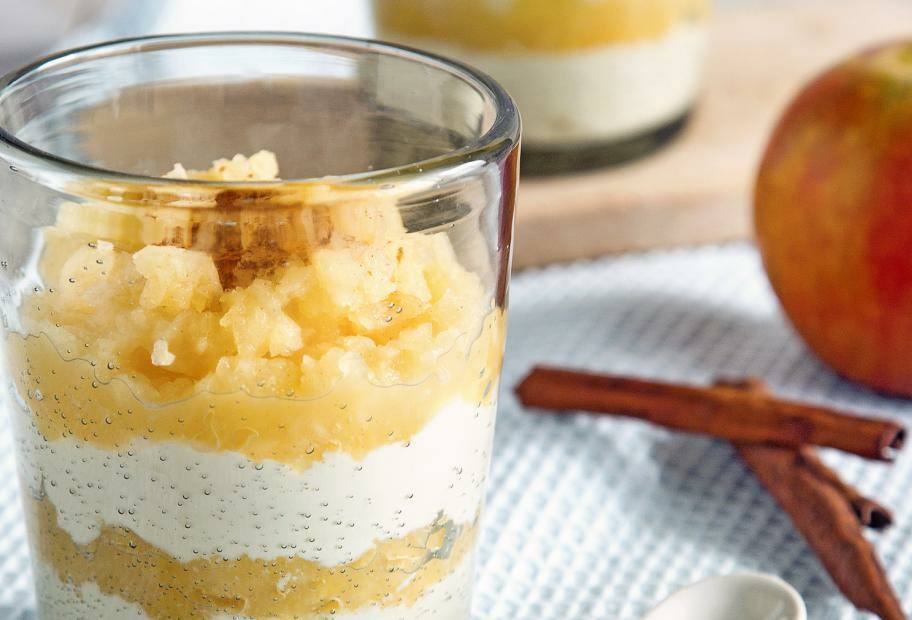 Aromatischer Apfel-Zimt-Quark