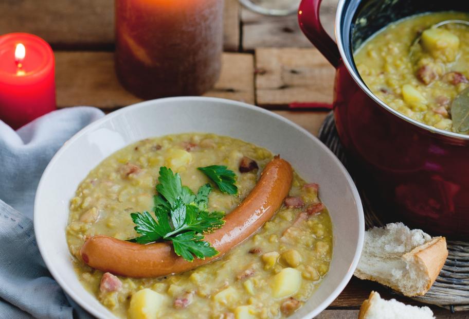 Deftige Erbsensuppe