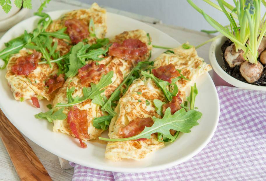 Omelett mit Speck