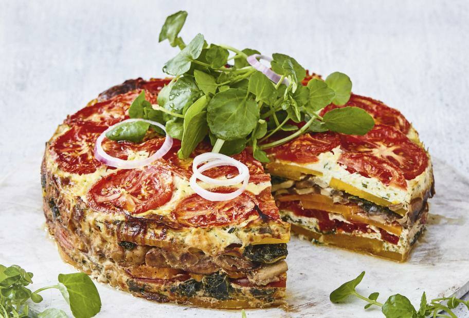 Gemüsetorte mit Ricottacreme