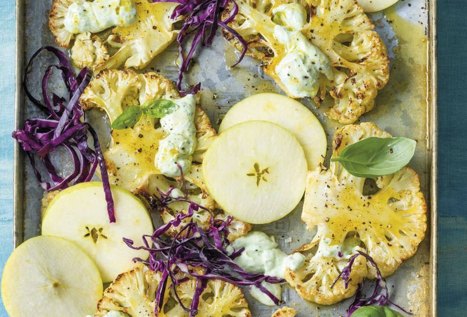 Gebratener Blumenkohl mit Apfel