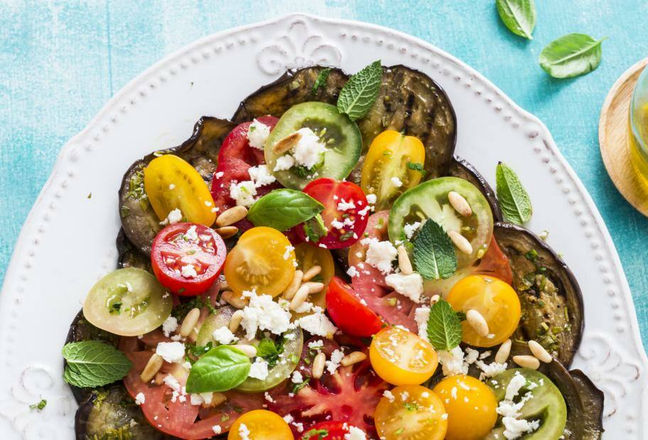 Tomaten-Auberginen-Salat
