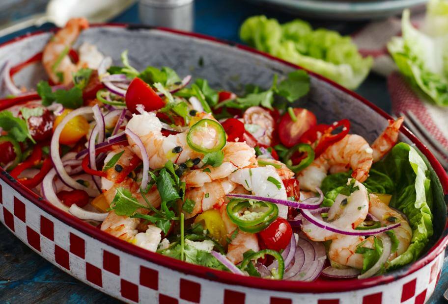 Ceviche mit Garnelen