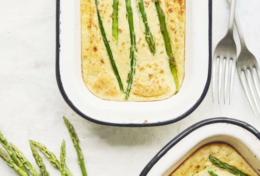 Spargelfrittata mit Ricotta