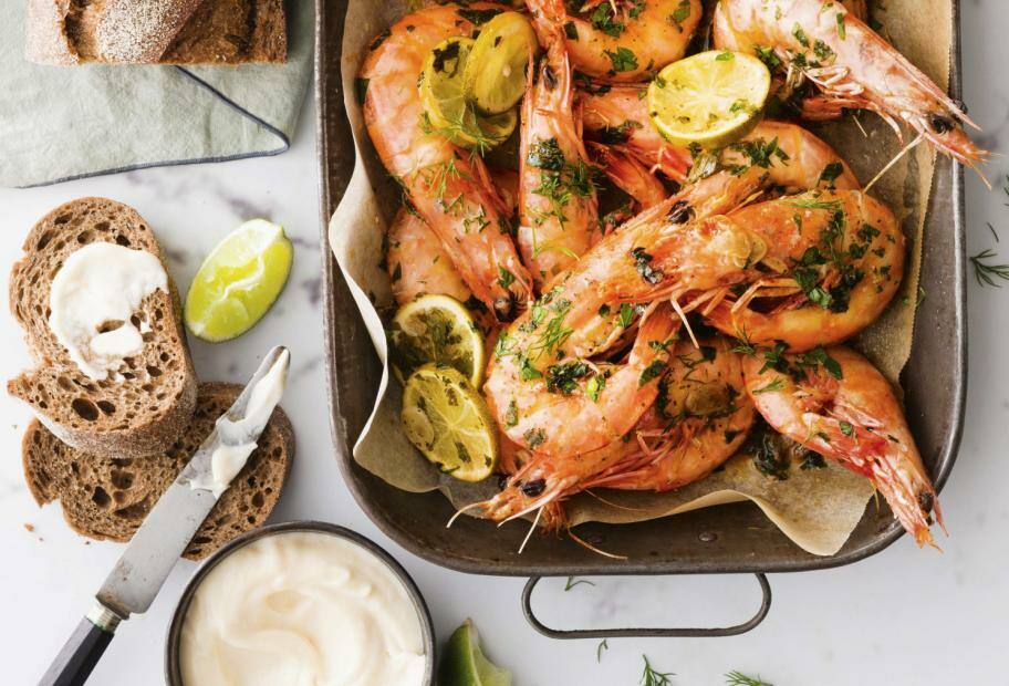 Ofen-Garnelen mit Limette und Aioli| Lowcarb.de