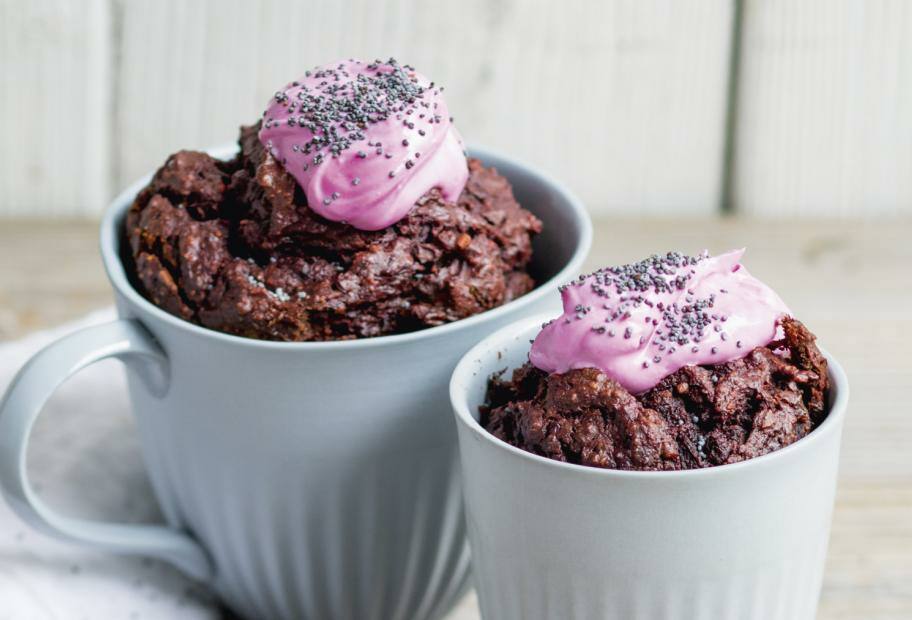 Mug-Cakes mit Rote Bete
