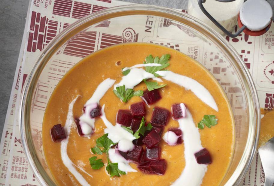 Kürbissuppe mit Rote Bete