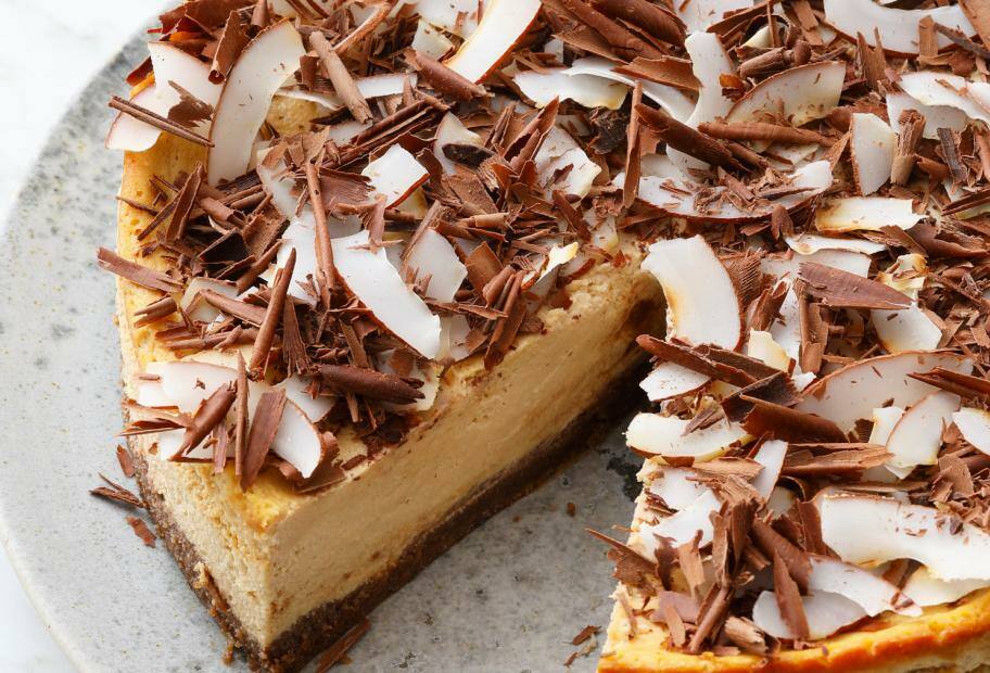Cheesecake mit Kokos und Schokolade