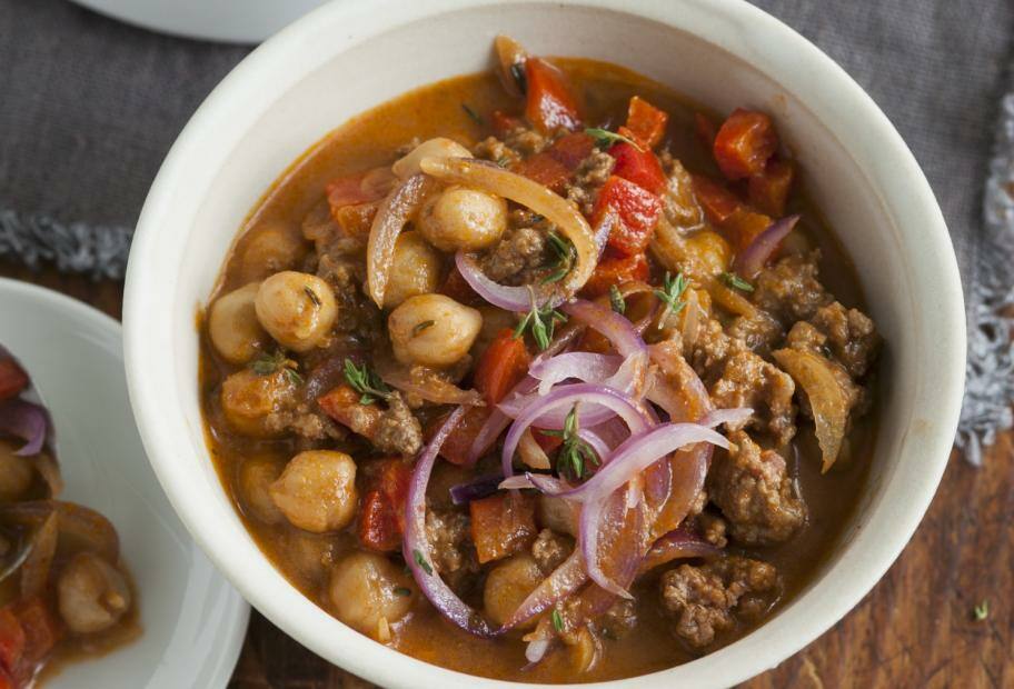 Low Carb Hackfleisch-Kichererbsen-Eintopf