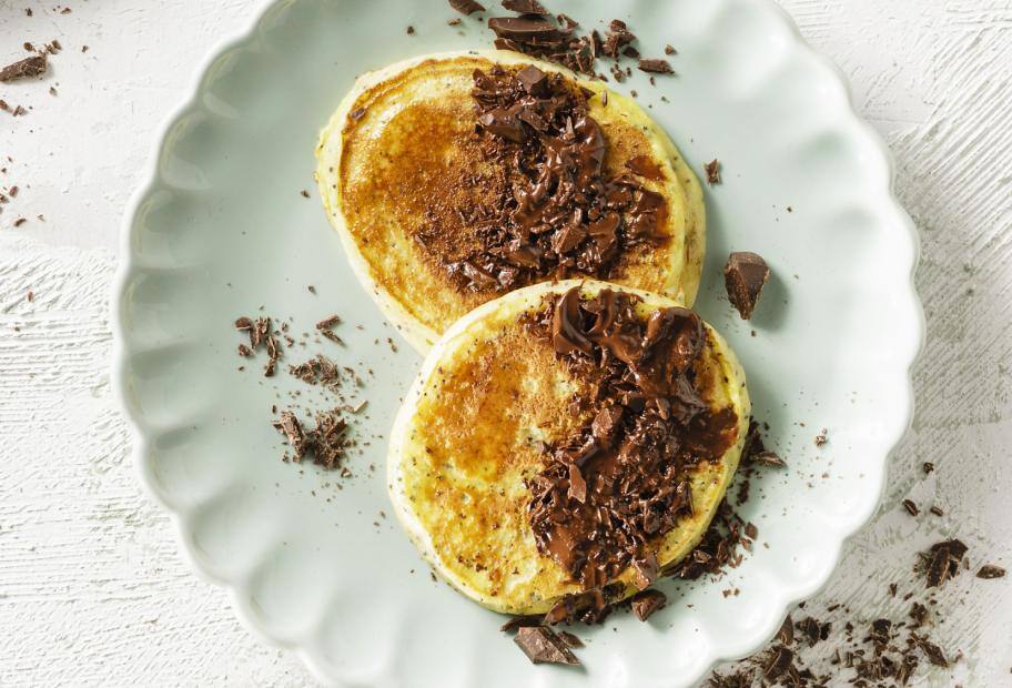 Birnen-Mohn-Pancakes