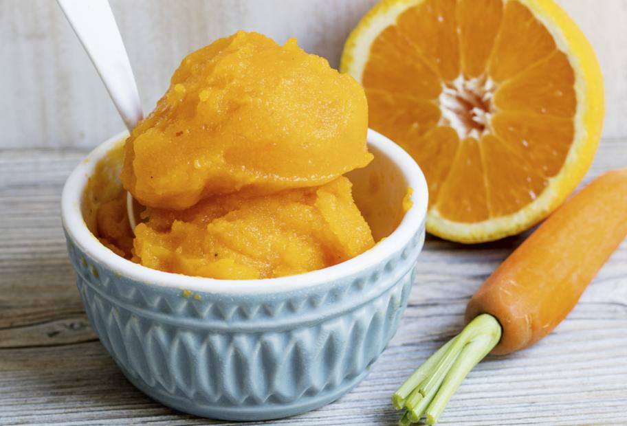 Orangen-Karotten-Sorbet mit Ingwer | Lowcarb.de