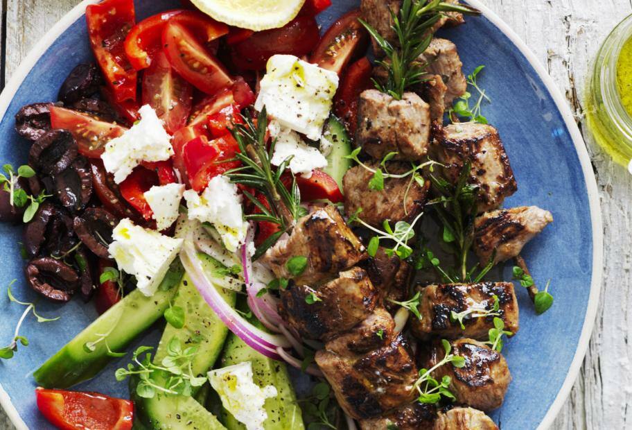 Zitronen-Knoblauch-Kebabs