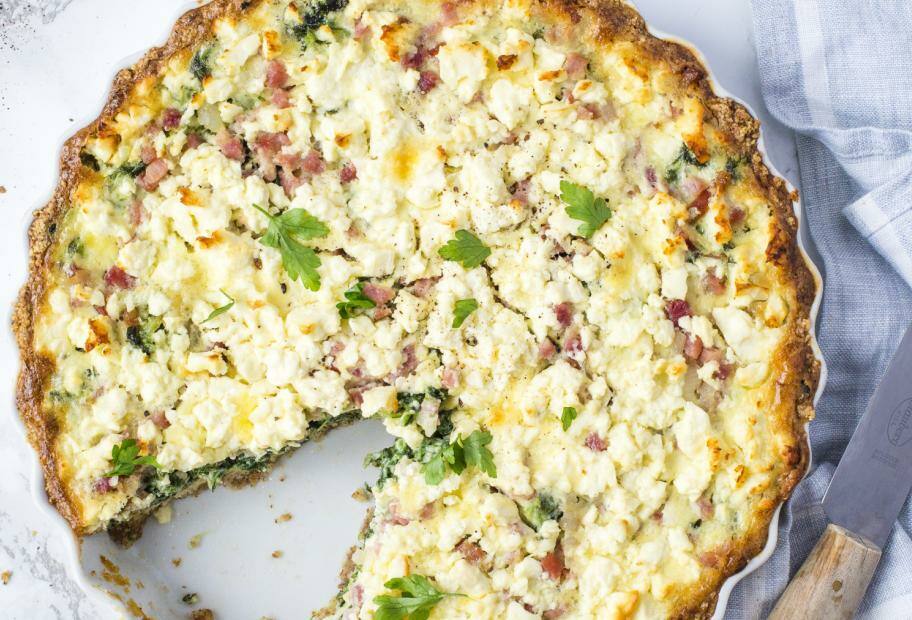 Spinat-Speck-Quiche