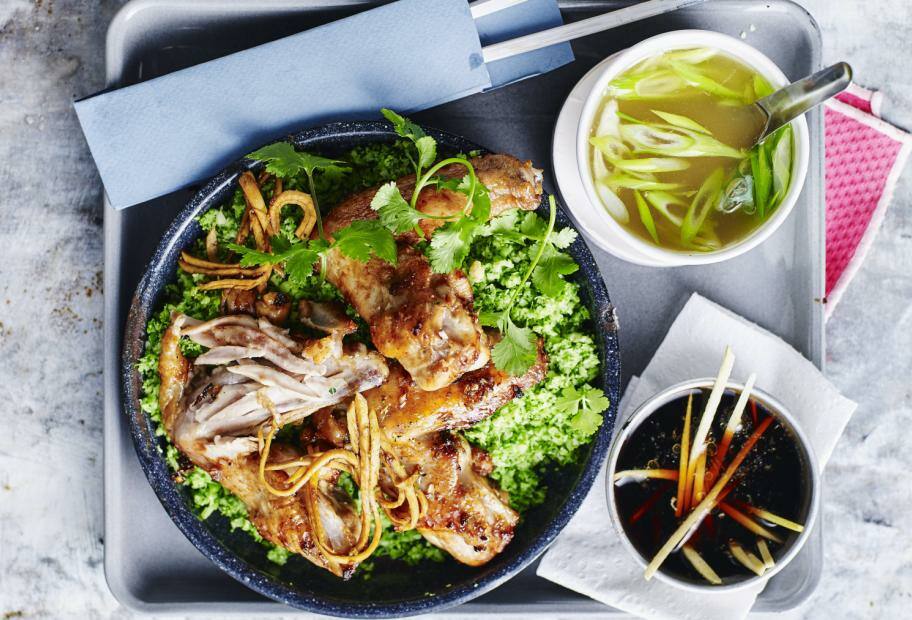 Asia Chicken Wings mit Brokkolireis