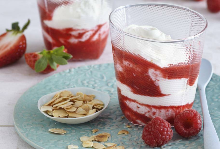 Cheesecake-Cream mit Beeren