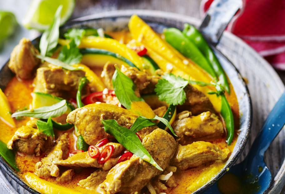 Mango-Curry mit Schweinefilet