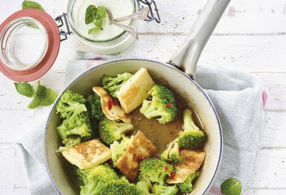 Brokkoli-Paneer-Pfanne