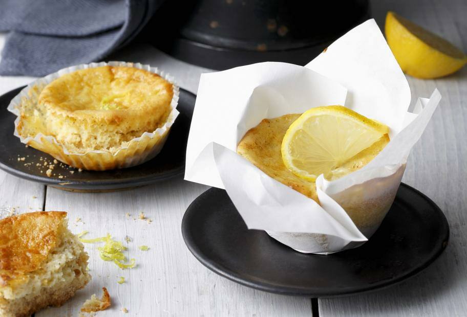 Zitronen-Muffins mit Frischkäse