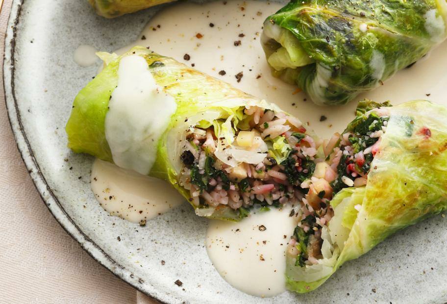 Vegetarische Wirsingrouladen