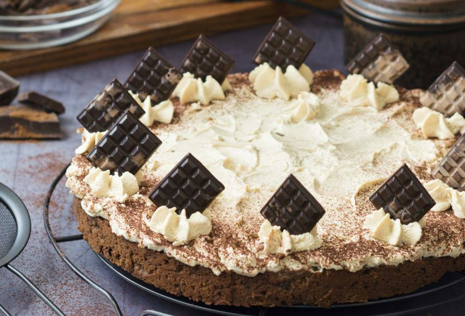 Schokokuchen mit Cappuccinocreme