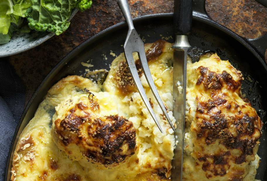 Blumenkohlgratin mit Käsesauce