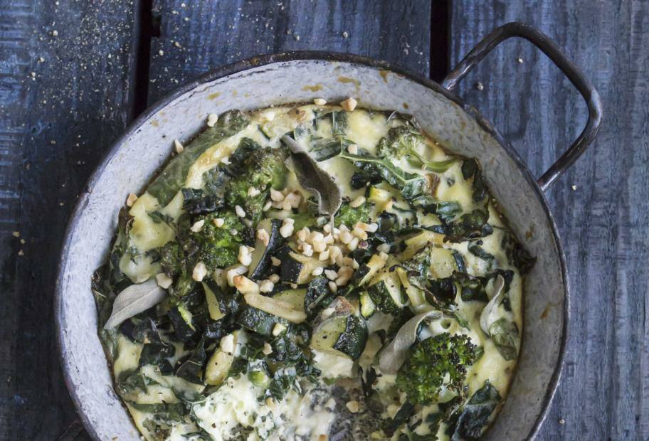 Auflauf mit grünem Gemüse