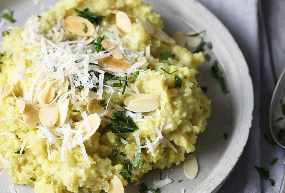 Blumenkohl-Risotto mit Mandeln