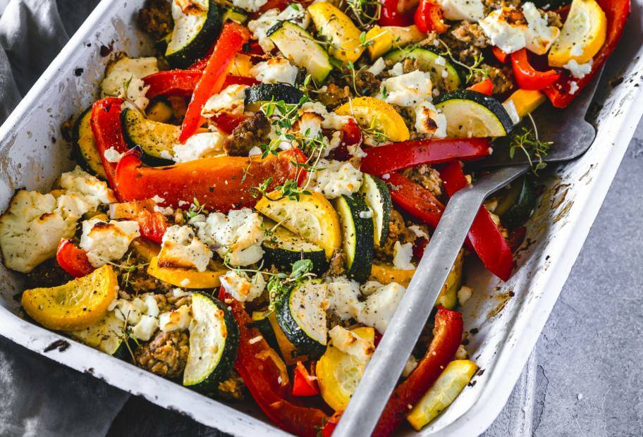 Schneller Hackfleisch-Gemüse-Auflauf