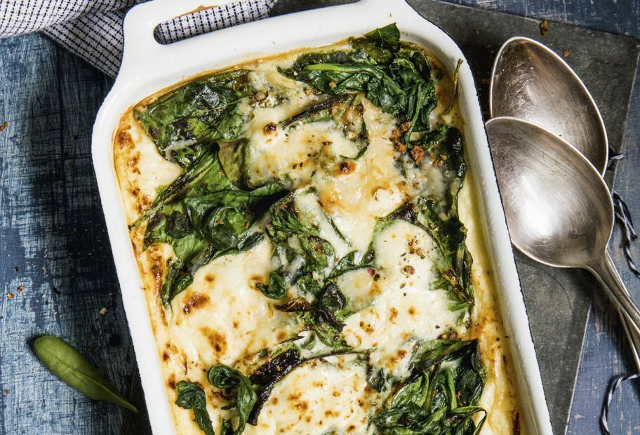 Keto Spinat-Auflauf mit Mascarpone - schnell & einfach