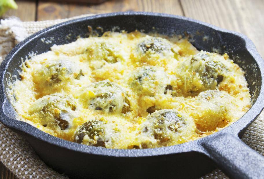 Vegetarischer Rosenkohlauflauf