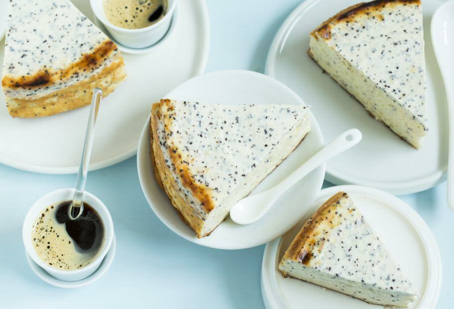 Kleiner Mohn-Käsekuchen ohne Boden