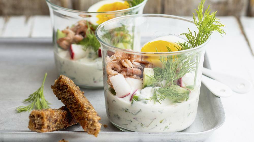 Krabben-Eier-Salat - schnell &amp; einfach | Lowcarb.de