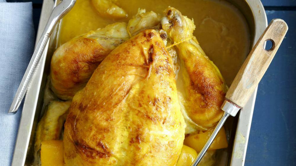 Brathähnchen mit Zitrone und Kurkuma | Lowcarb.de