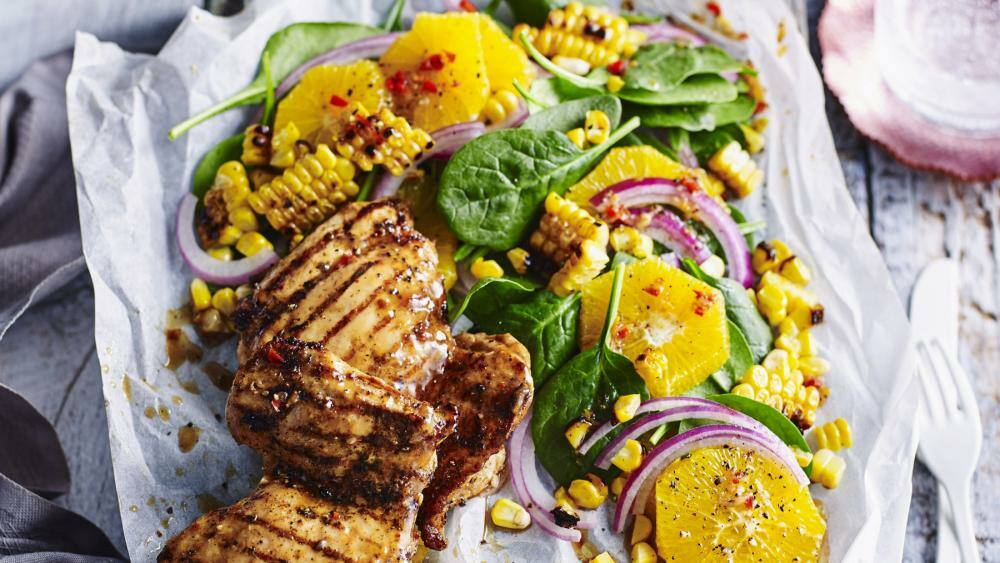 Hähnchen mit Spinatsalat | Lowcarb.de Hähnchen mit Spinatsalat | Lowcarb.de