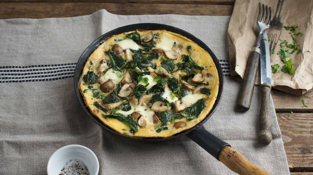 Omelette Mit Pilzen Und Spinat - Rezepte Suchen