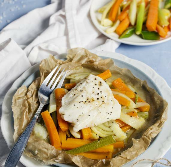 Kabeljau mit Fenchel-Möhren-Gemüse