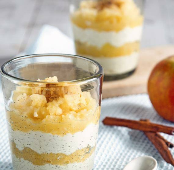 Aromatischer Apfel-Zimt-Quark