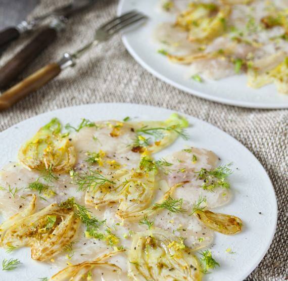 Forellencarpaccio mit Fenchel