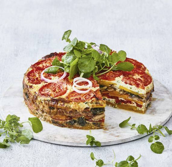 Gemüsetorte mit Ricottacreme