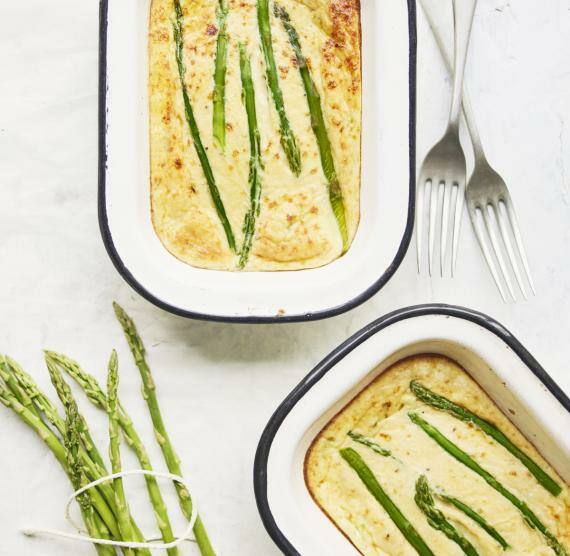 Spargelfrittata mit Ricotta