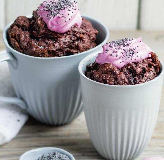 Mug-Cakes mit Rote Bete