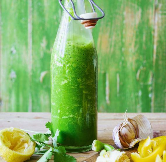 Schwarzkohl-Bärlauch-Smoothie