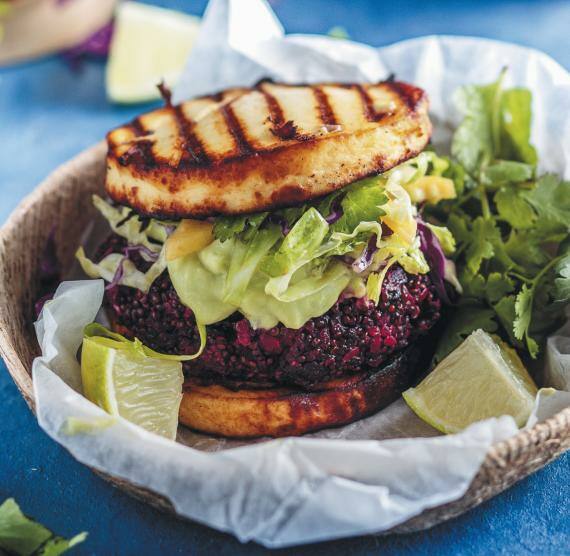 Burger auf einem Teller