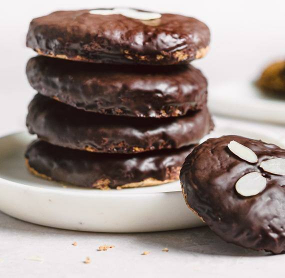 Lebkuchen Taler aufeinander gestapelt