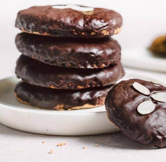 Lebkuchen Taler aufeinander gestapelt