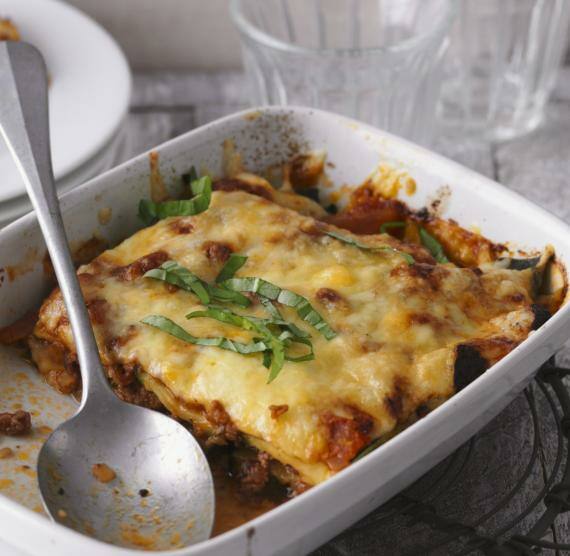 Lasagne in einer Auflaufform