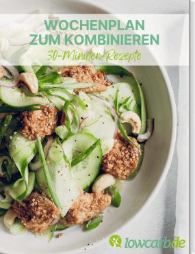 Schneller Low Carb Wochenplan zum Kombinieren: alles in 30 Minuten